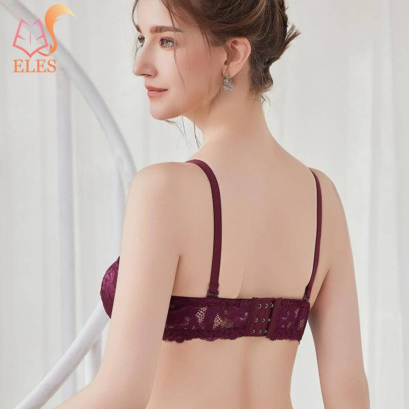 Lace Bra for Women Big Cup Sexy Floral Underwire Underwear Ladies Push Up Thin Bra Half Cup 3-42B Gather Brassiere