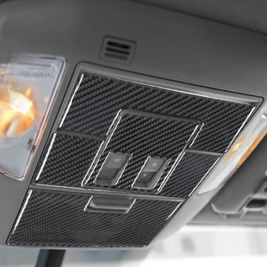 Luxury Carbon Fiber Car Inner Reading Light Panel Cover For Toyota Tundra 14-18