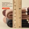 Loop Socks for Men, Warm and Non-freezing Feet, Thickened Mid-calf Socks for Locking In Temperature, Home Floor Socks, Versatile Socks