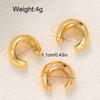 3Pcs/Set Fashion C Shape Round Ear Clip Earrings for Women Vintage Punk Geometric No Piercing Cuff Earrings Daily Jewelry 2026