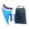 3 Pieces of Women's Silicone Urinals Women's Outdoor Travel Emergency Urinals Foldable and Convenien