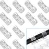 20Pcs Self Adhesive Cable Management Clips Cable Organizers Sticky Wire Clips Cord Holder for Laptop Ethernet Cable Desktop Home