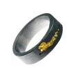 Chiba Lux Black Lightning Ring: Unique Open Design for Couples