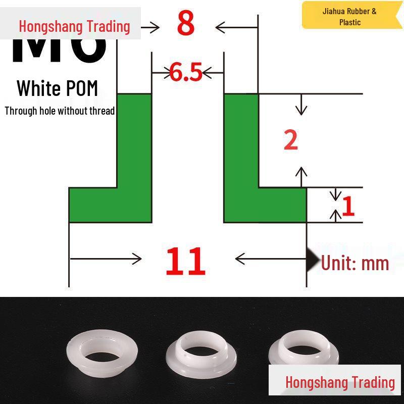 Step T-Shaped Nylon Insulating Bushing Washer, M3-M35 Thread Protection Spacer