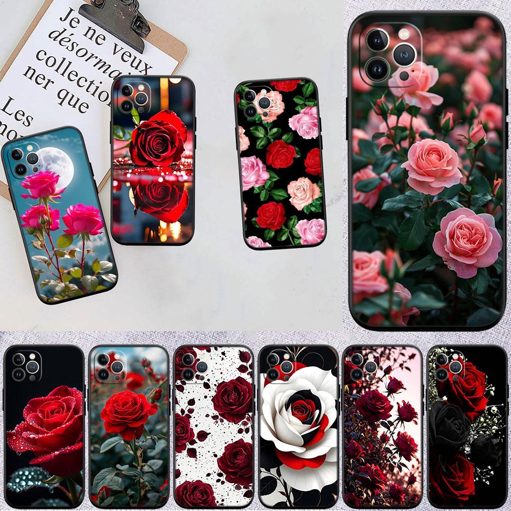 Beautiful Roses Flower Phone Case for Motorola Moto Edge Plus G54 E14 G04S G45 G54 G64S30 S50 X30 X40 X50 Ultra Pro Power