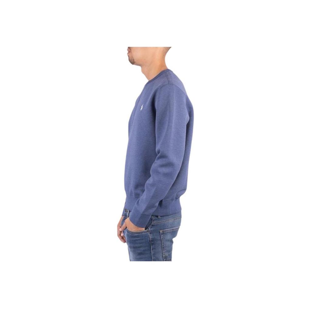 Polo Ralph Lauren Logo Embroidered Knit Crew Neck Long Sleeve Sweatshirt Men sweatshirt Mixed-Blue 710881519-011