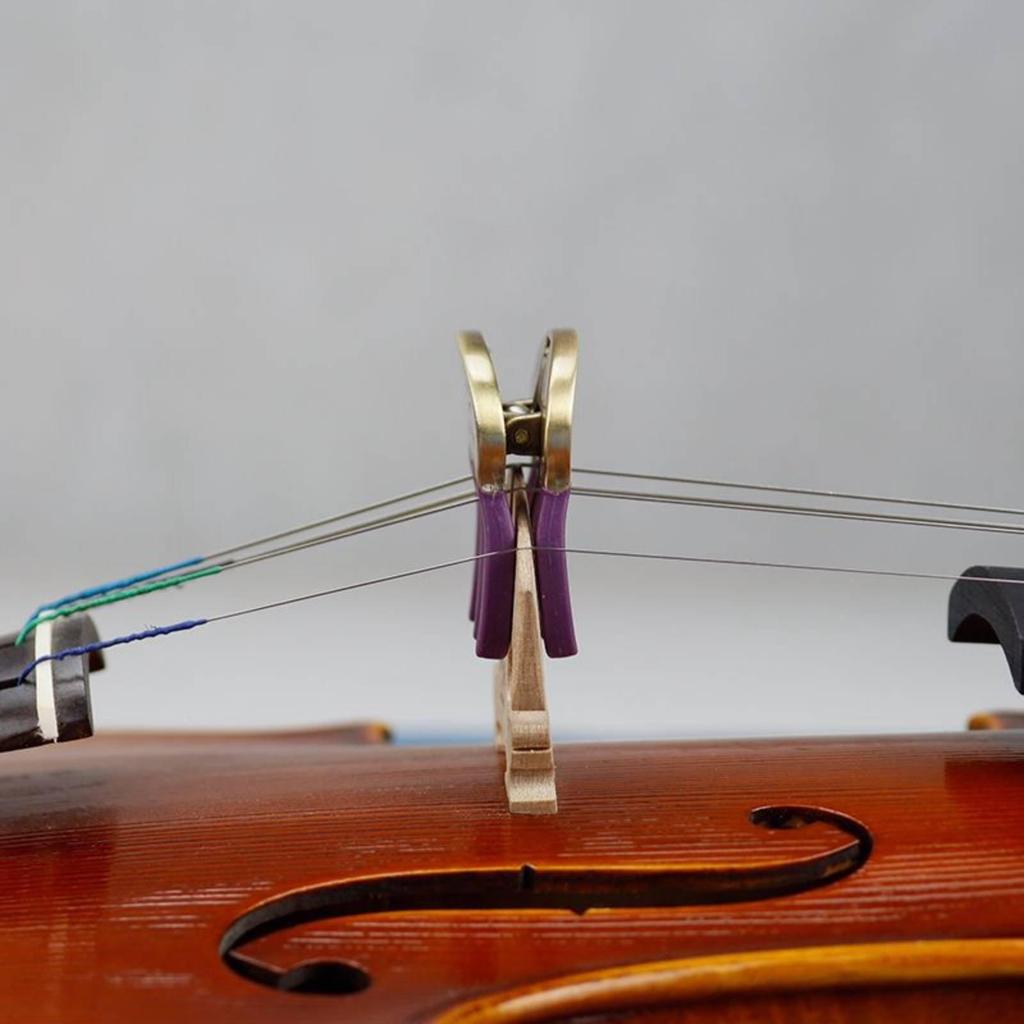 Metal Violin Mute Lowers Volume Practice Maximum Dampening Sound Dampener Cello