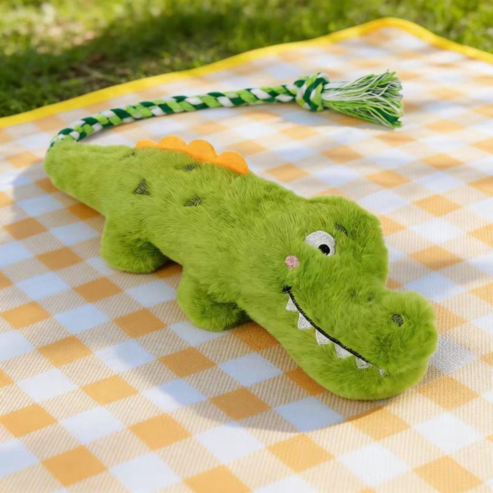 45cm Leuke Krokodil Vorm Honden Tanden Poetsen Schattige Huisdier Metgezel Cartoon Zacht Kauwspeeltje
