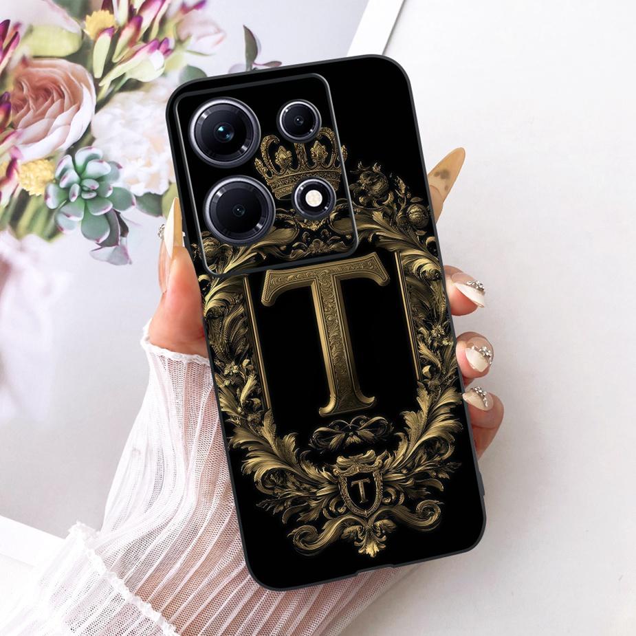 Per Custodia Infinix Note 30i X6716 Note 30 VIP Corona Fredda Lettere Cover Custodia Morbida in TPU Per Infinix Note 30 Pro Note30 4G Guscio