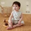 Koala Noses Striped Sleeveless Infant Romper