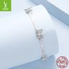 Smart Fairy Wind Butterfly Bracelet S925 Sterling Silver Elegant Temperament Bracelet Jewelry