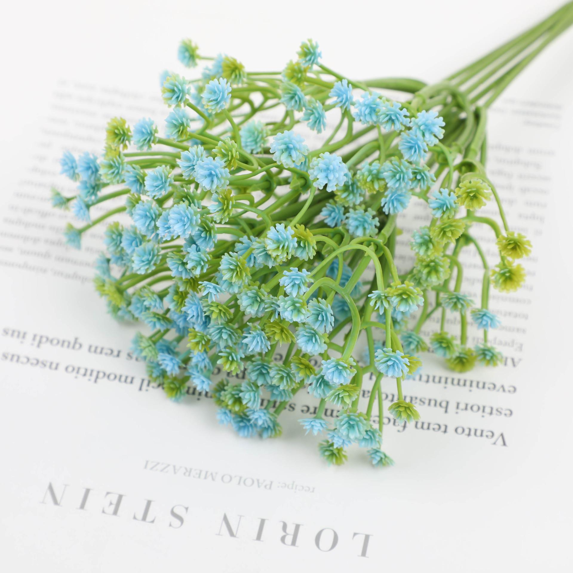 

Искусственный цветок Искусственная трава Имитация цветка Цыганский Сделай сам Орнамент Искусственный цветок Свадьба Дом Гостиная Украшение Пластиковый цветок