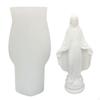 3D Silicone Candle Making Model Virgin Mary DIY Handmade Holy Mother Clay Ornament Decor Epoxy Resin