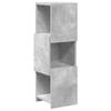 Corner Cabinet 25.5x25x80cm Engineered Wood Concrete Grey