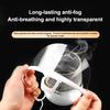 10/20/30Pcs Reusable Transparent Anti-Fog Mask Cover Open Face Guard Plastic Anti-Saliva Mouth Shield for Restaurant & School