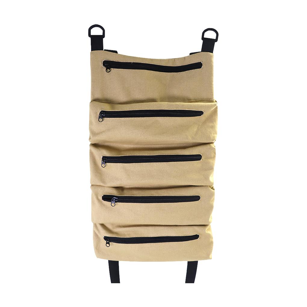 

Reliable Tool Roll Bag Securely Holds And Protects Tools Premium Oxford Cloth Unique Easy To Carry black хаки