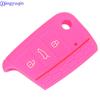 Jingyuqin 3 Button Silicone Key Fob Cover Case For VW Polo 2016 Golf 7 MK7 For Skoda Octavia Combi A7 For SEAT Leon Ibiza CUPTRA