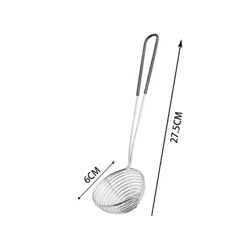 2025 Neuer Roter Griff Sieb Edelstahl Bubble Tea Sieb Boba Milch Tee Löffel Perlen Rundes Sieb Küchenhelfer