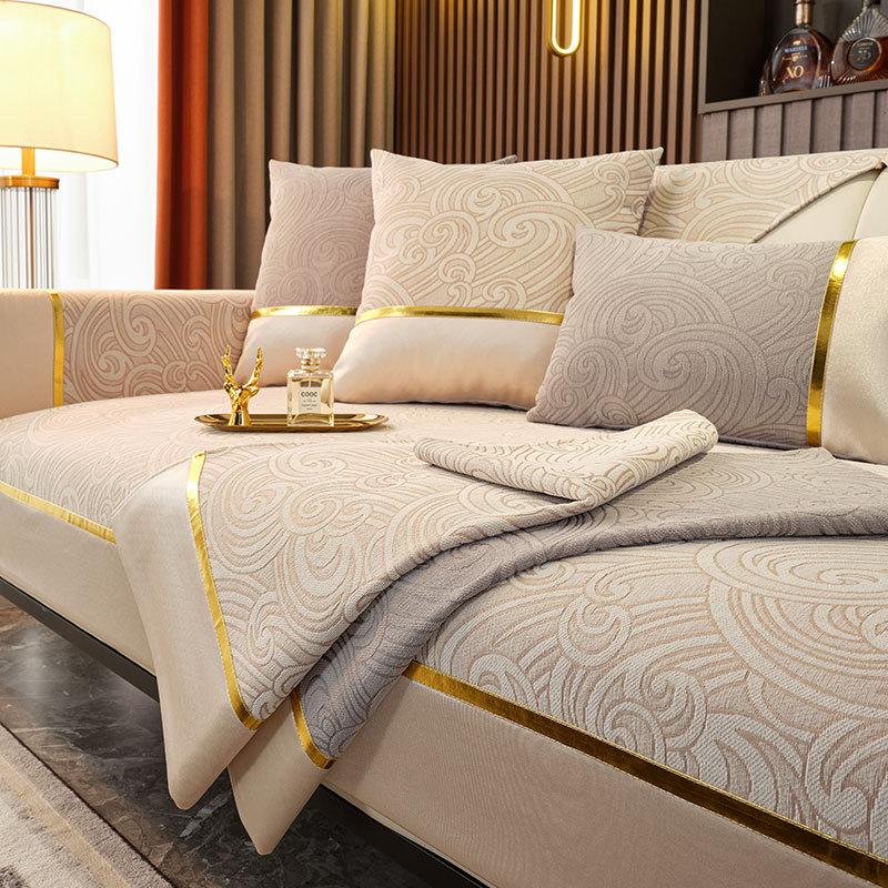Light Luxury Chenille Sofa Cushion Non-Slip Simple Modern Sofa Cushion Four Seasons Universal Cloth Liner Thickened
