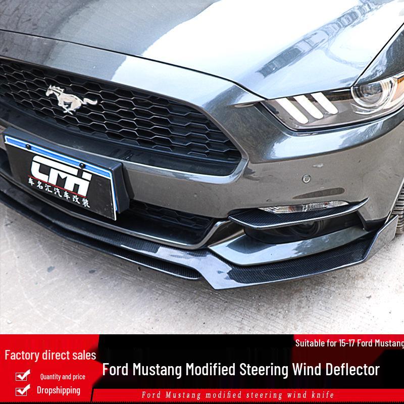 Carbon Fiber Wind Knife Turn Signal for 15-17 Ford Mustang