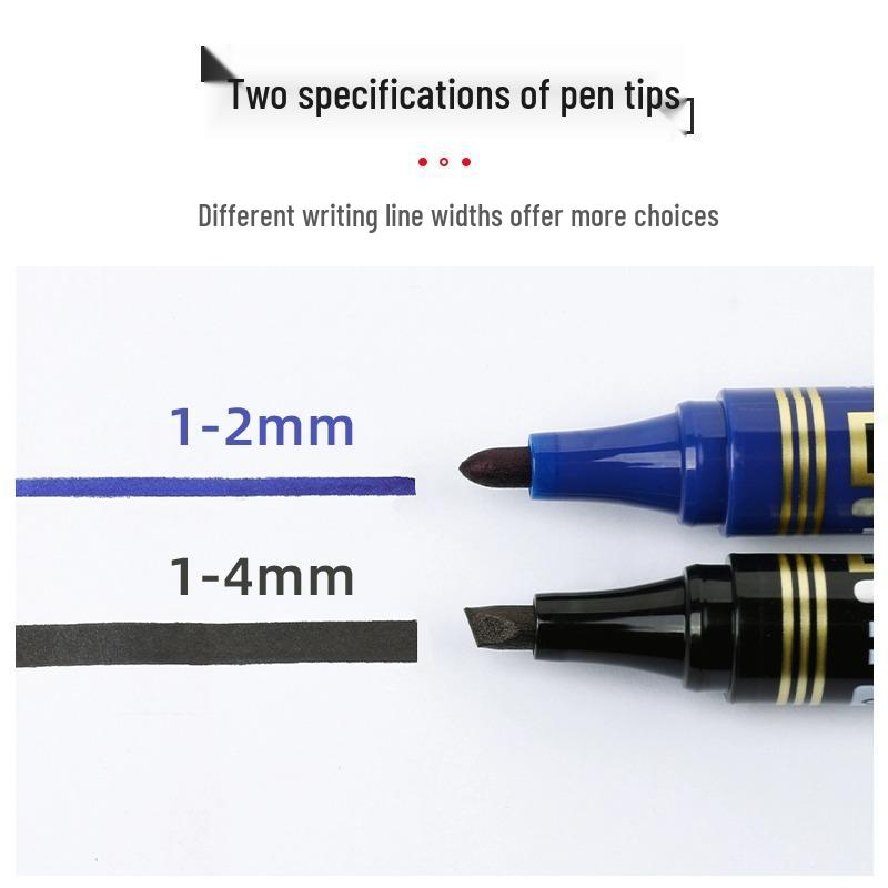 Pentel N850/N860 Oil-Based Marker Pen, Round/Flat Tip, Signature Box-Head Pen