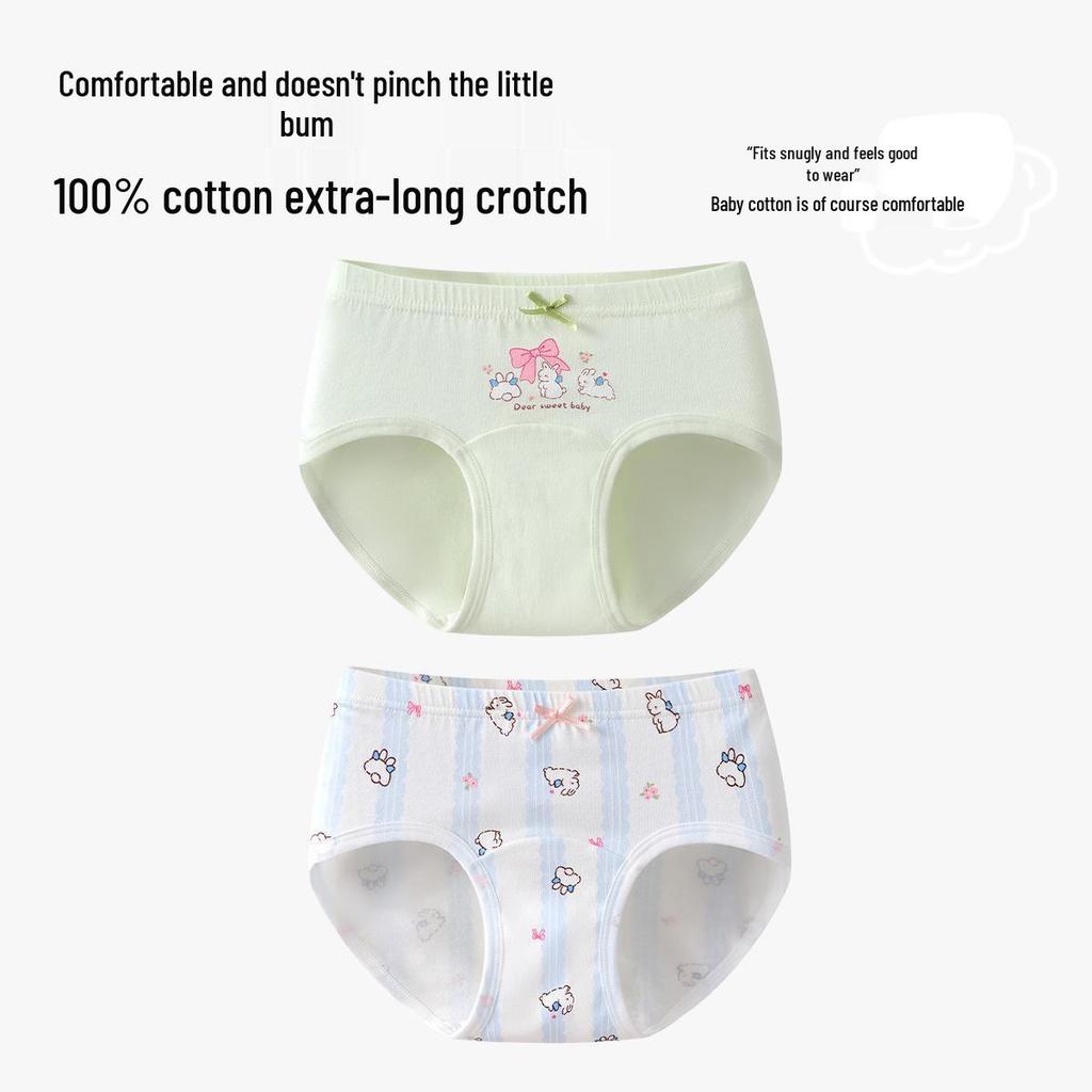 Slip a Triangolo Antibatterici in Puro Cotone per Bambine - Comfort Senza Pizzicotti per Neonati e Bambini Più Grandi (Autunno inverno)