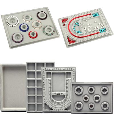 Flocked Bead Board Bracelet Beading Necklacejewelry Making Tray Craft Diy Tool