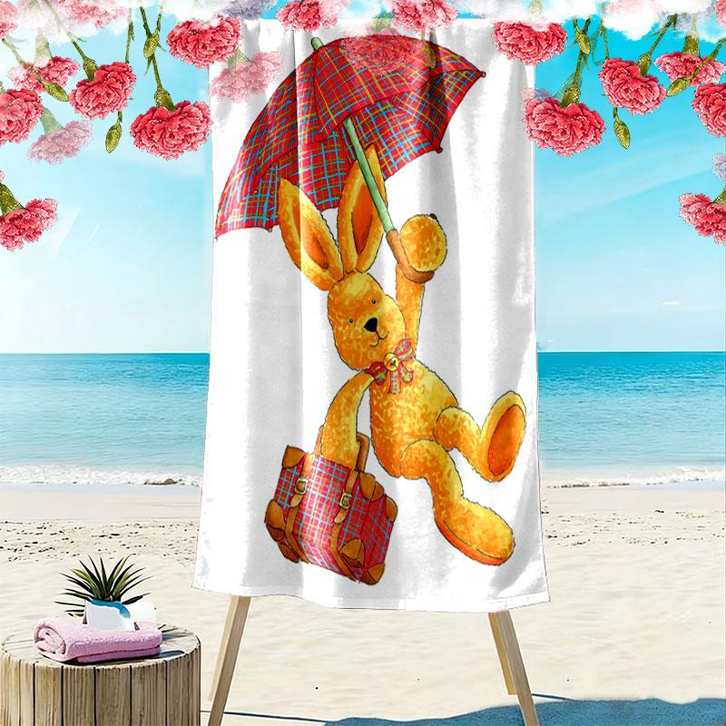Felix Wonder Print Beach Towel, Large Soft Quick Dry Towel for Beach Camping Swimming