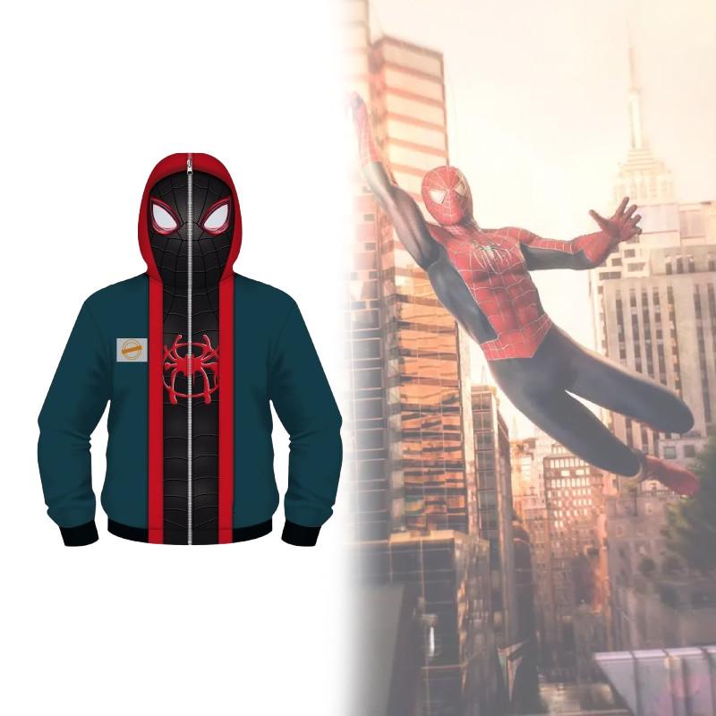 Spider Man Digital Print Hoodie For Men And Women Casual Fall Wear