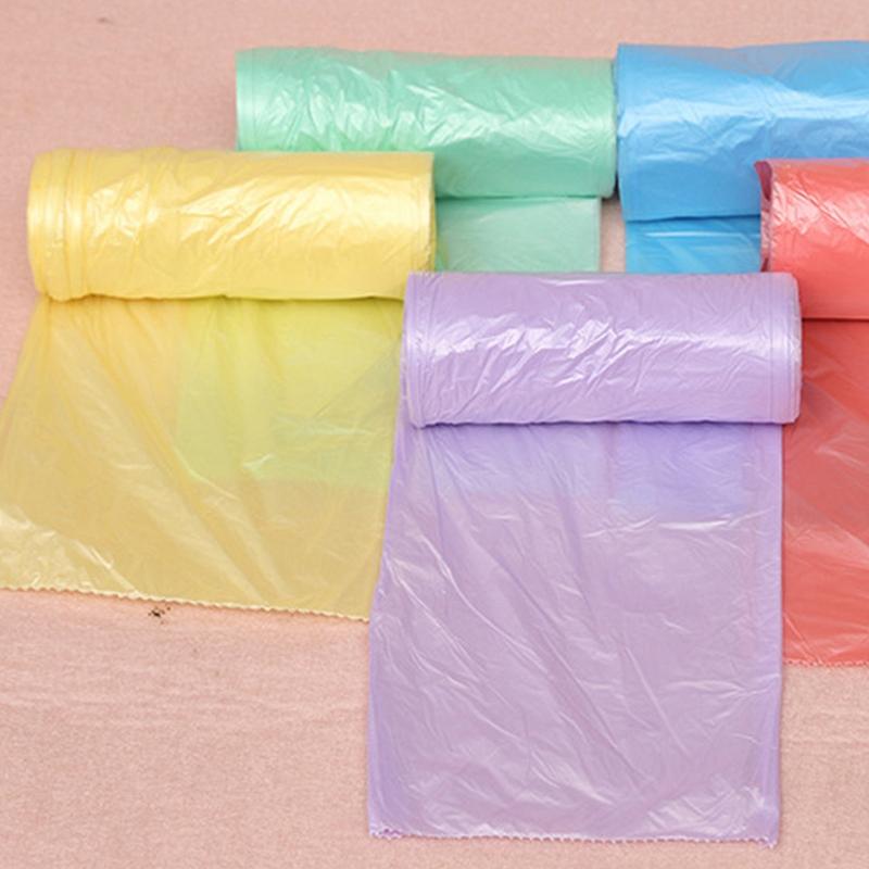 1 Rolle mit 30 Stück hochwertigen Einweg-Müllbeuteln für den Haushalt, Küchenmüllbeutel, Reinigungsmüllbeutel, Plastikbeutel