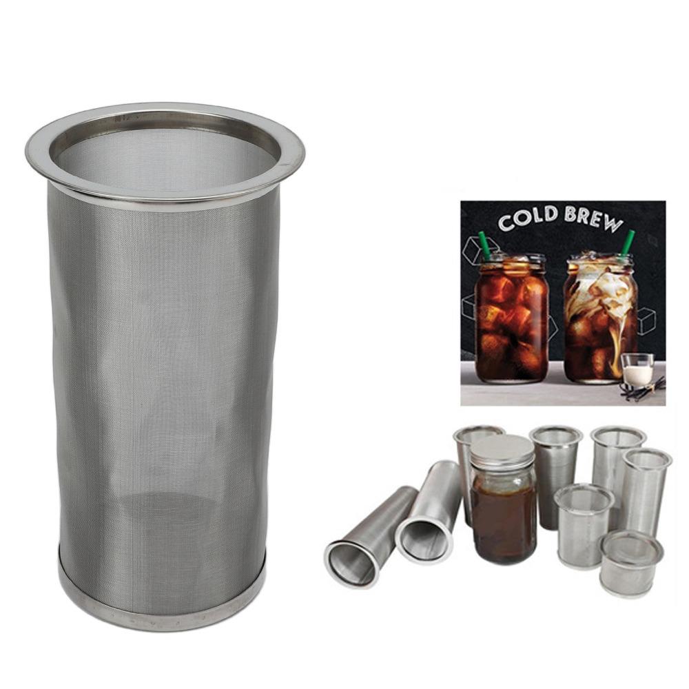 Stainless Steel Cold Brew Coffee Filter Ultra Fine Mesh Wide Mouth Coffee Filter  Iced Tea Maker