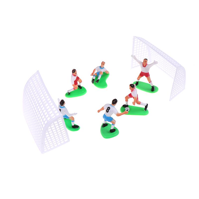 8Pcs/Set Soccer Football Cake Topper Player Birthday Cake Decoration Model
