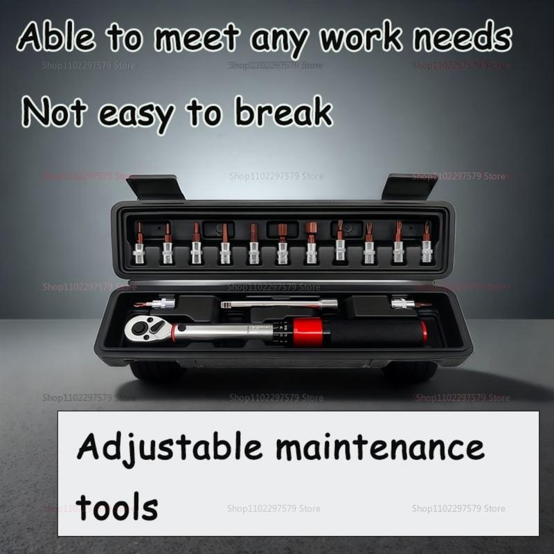 Bicycle Torque Wrench Set 2-24Nm Adjustable Spark Plug Tool Kit for Auto Motorcycle Bike Repair Essential Wrench Accessories