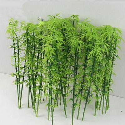 10pcs Small Miniature Bamboo Tree Artificial Simulation Green Plants Micro Landscape  Party