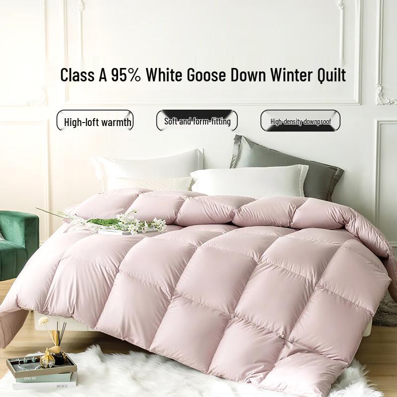 95% White Goose Down Winter Comforter