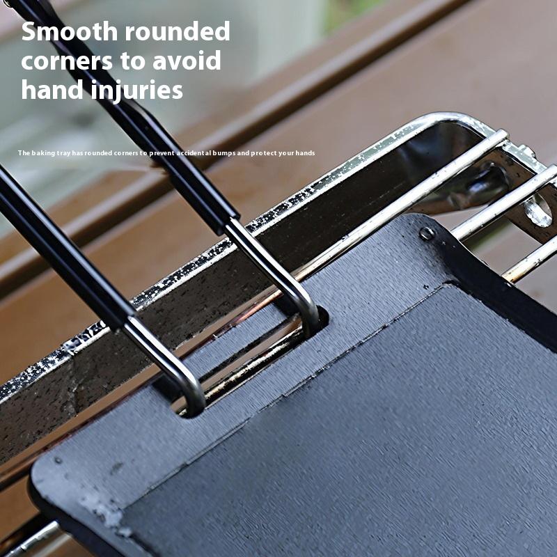 

Small Camping Frying Pan Outdoor Mini Portable Grill Pan Bbq Baking Dish Pan Travel Hiking Picnic Camping Cookware Barbecue Tool