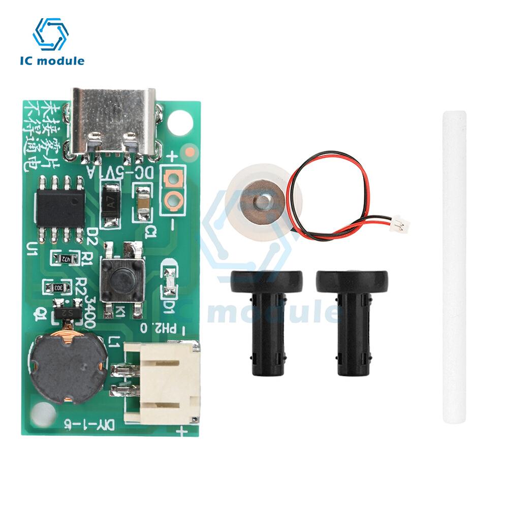DC 5V 1.5-2W Mini Single Jet Humidifier Misting Module Ultrasonic Atomization Maker ir Plant Humidifier Misting Driver Board