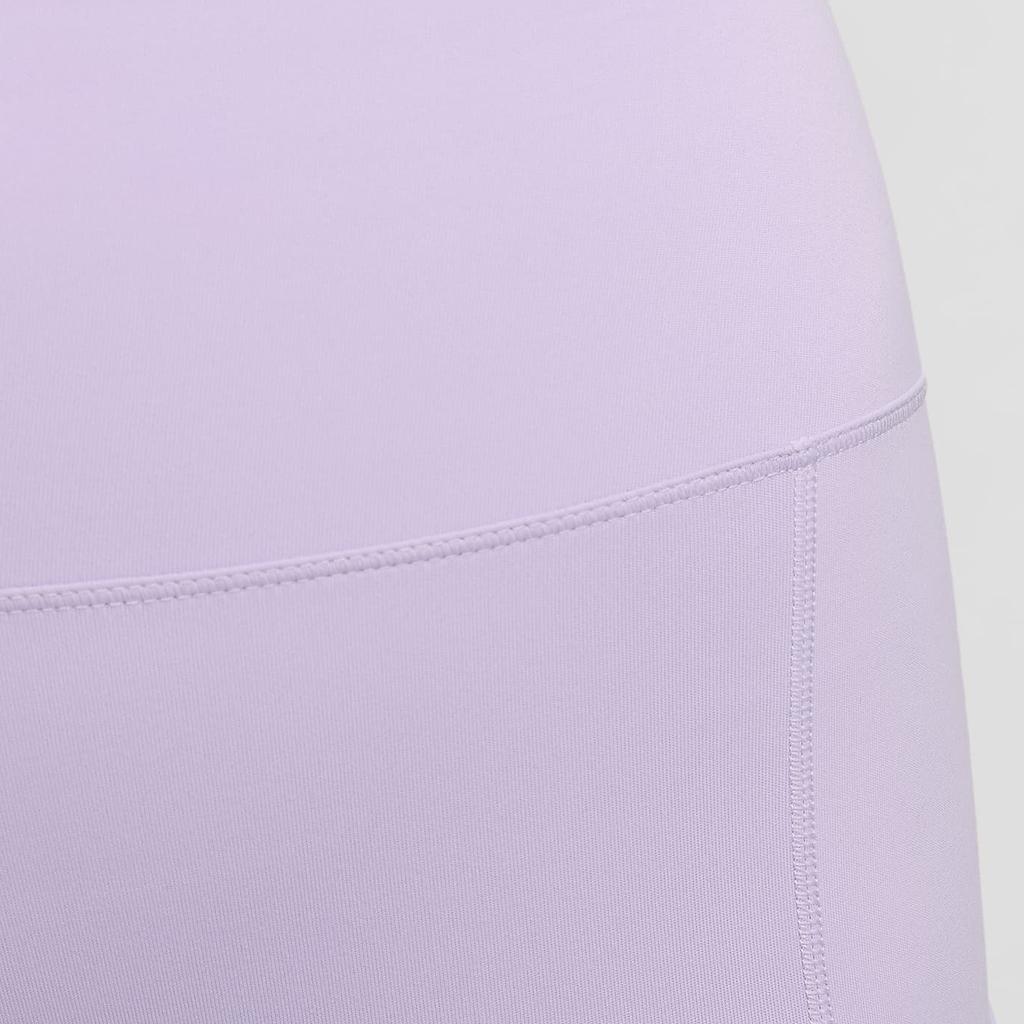 Nike One Solid Logo High-Waisted Leggings With Pockets Women Leggings Lilac FN3242-512