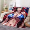 Gremory  Print Flannel Blanket, High Quality Comfortable for All Seasons, Home Decor, Warmth and Comfort