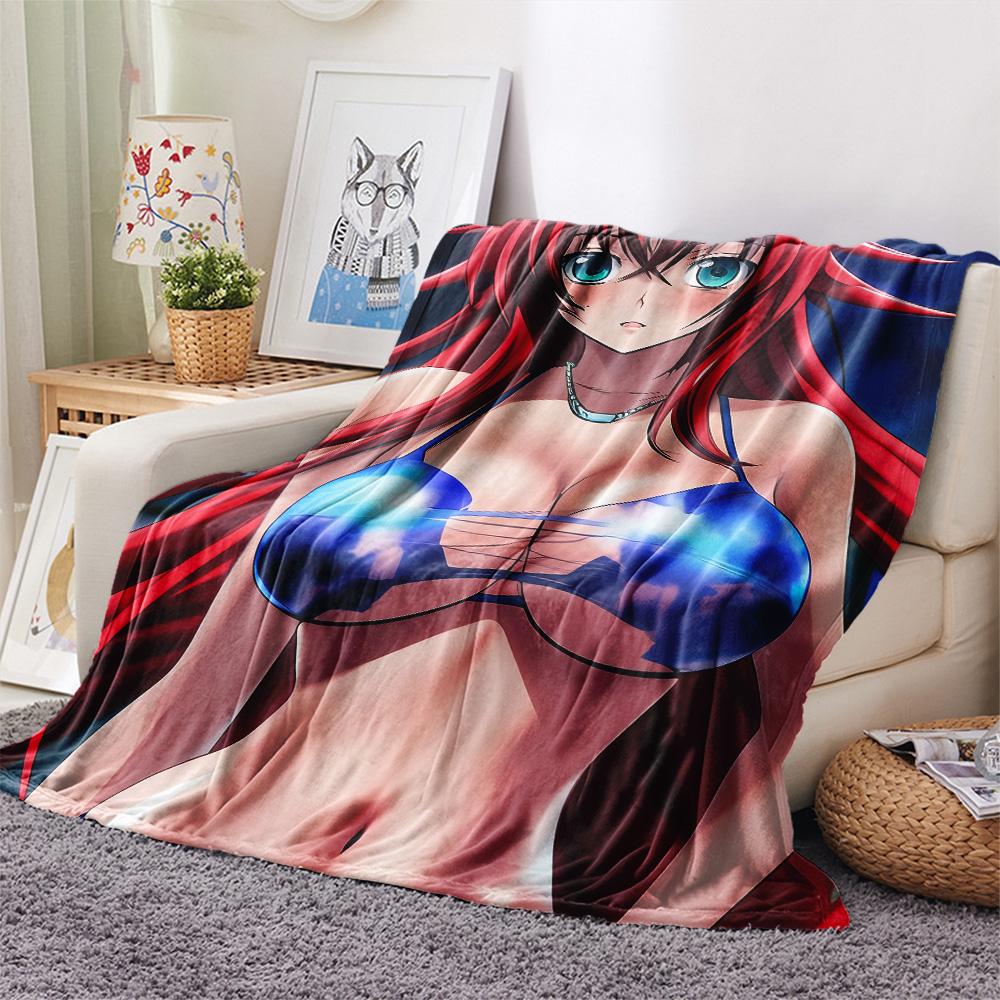 Gremory Print Flannel Blanket, High Quality Comfortable for All Seasons, Home Decor, Warmth and Comfort
