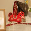 Creatively Embroidered Cloud Pattern Horse Plush Toy With Gift For Friends And Bag Charm