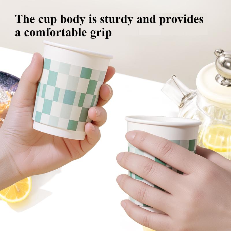Deli Double Layer 230ml Paper Cup Odorless No Fluorescent Agents Healthy Pack of 20/50 Eco-Friendly Paper Cups