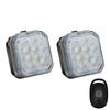 Wireless Remote Control 9 Bead Super Bright Led Strobe Motorcycle Lights Multicolor Modes For Night Riding Car Bike Modification