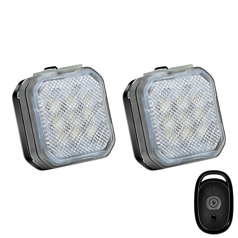 Wireless Remote Control 9 Bead Super Bright Led Strobe Motorcycle Lights Multicolor Modes For Night Riding Car Bike Modification