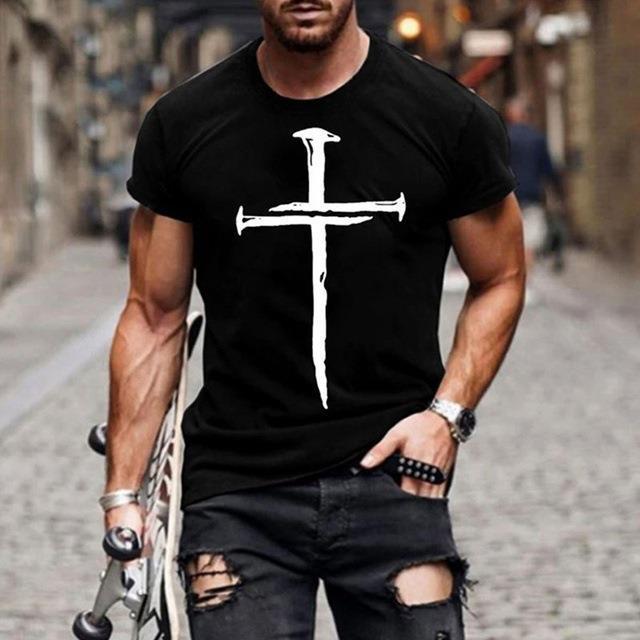 

Summer 3D T-shirt Short Sleeved Hip-hop Style Printed Men s T-shirt 6XL