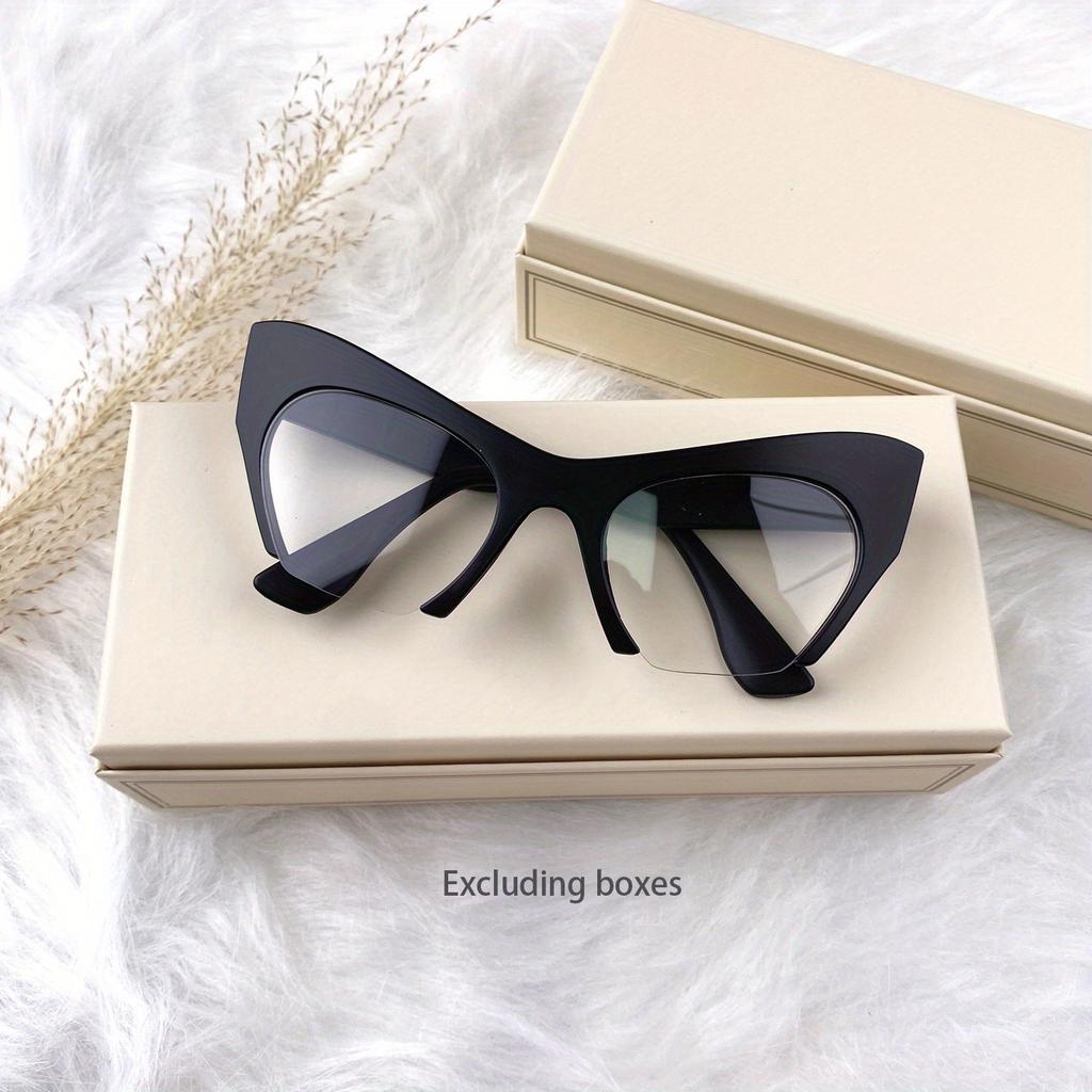 Half Frame Cat Eye Blue Light Blocking Glasses Computer Gaming Tv Phones Glasses For Women Men