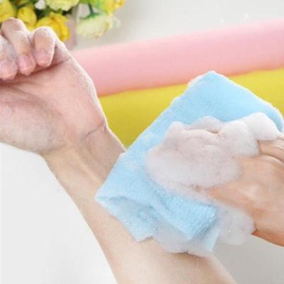 1 st Skönhet Kropp Hud Exfolierande Nylon Tvättlapp Badhandduk Dusch Badrum Tvättning
