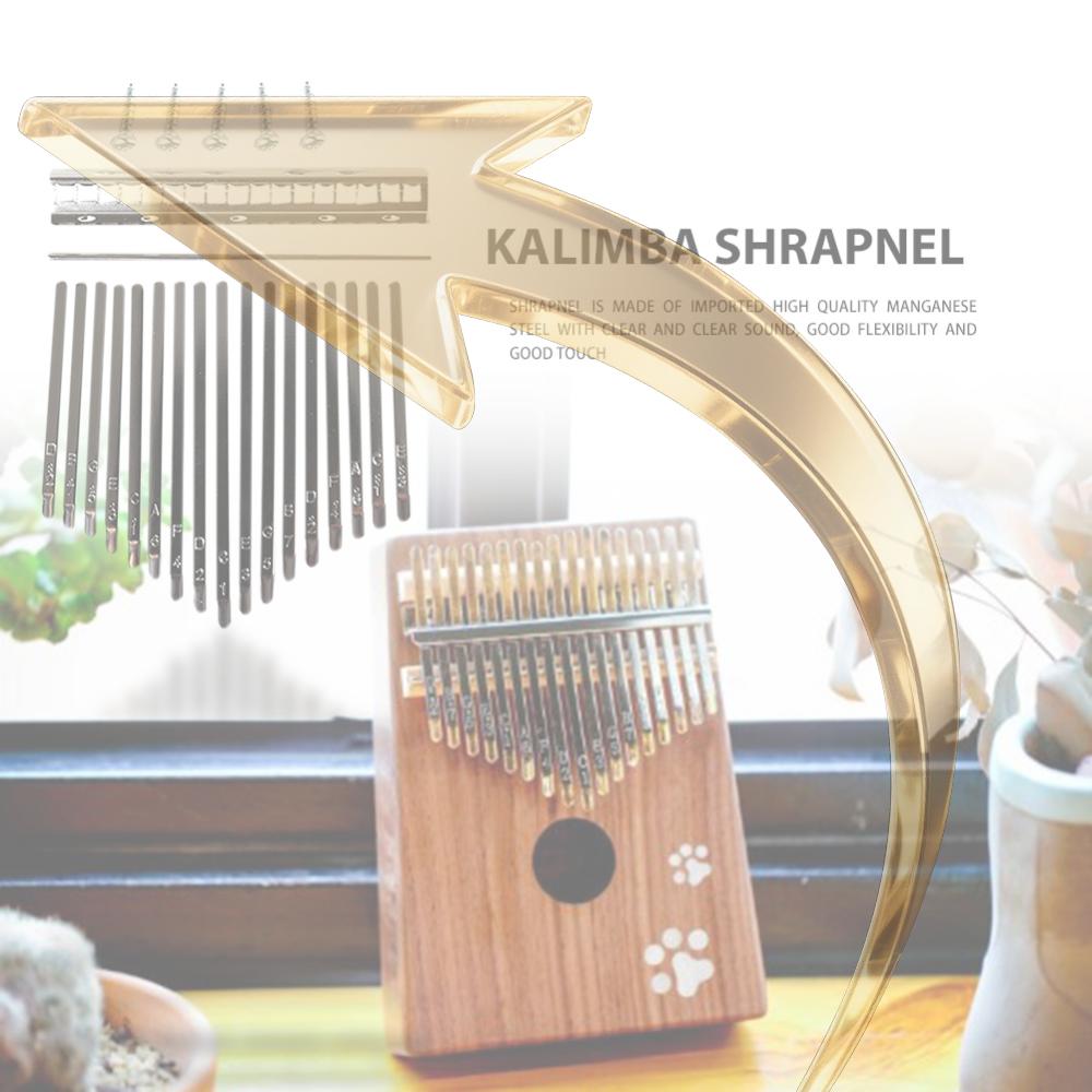 Kalimba Key Steel Thumb Piano 17 Keys w/ Screw for Kalimba DIY Replacement Parts China Mainland