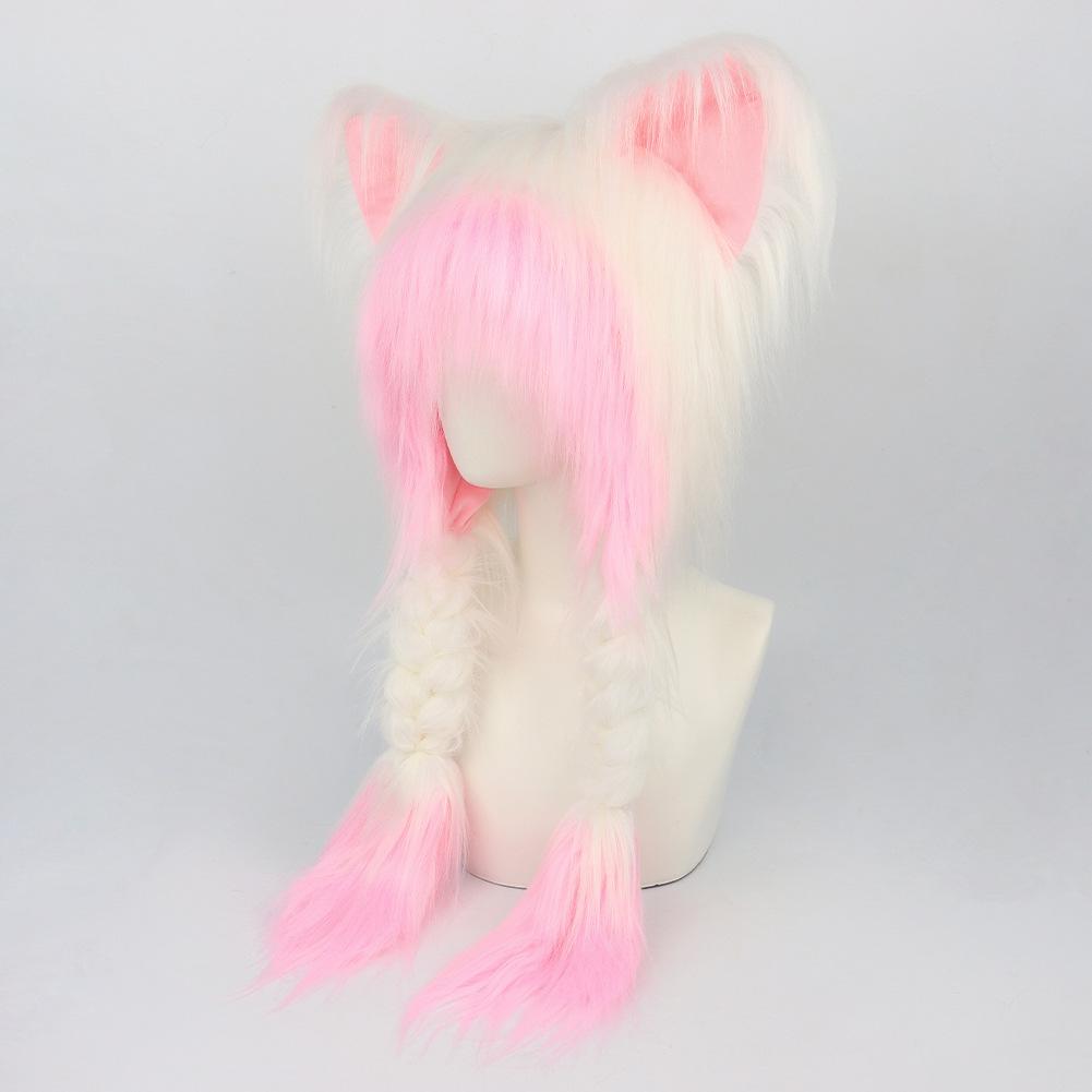 

Two-Dimensional Cute Cat Hat Peripheral Ear Protection Hat Autumn And Winter Versatile Cat Ear Plush Warm Hat