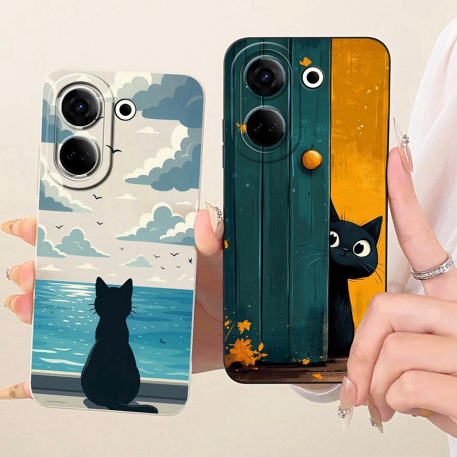 For Tecno Camon 20 Premier Phone Case CK9n Cover Fashion Simplicity bow flower Soft Silicone Shell Tecno Camon20 20Pro Funda